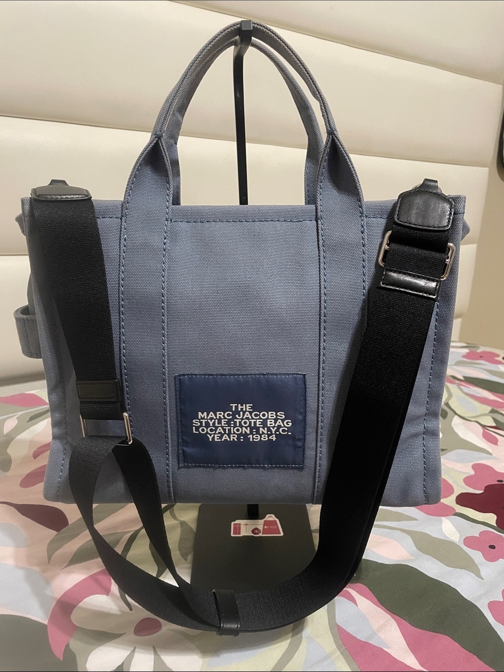 Marc Jacobs -The Tote Bag in Blue Canvas - Picture 2 of 14